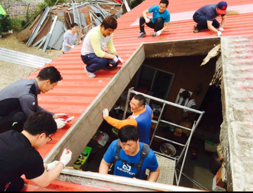 1지역본부 강릉지점 진부방범대 주관 러브하우스 집수리 동참